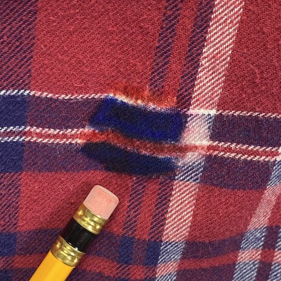 Jachs Girlfriend Shirt Women XXL Comfort Stretch Flannel Plaid Pearl Snap Defect - Picture 7 of 10